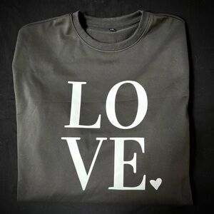 NWOT Black LOVE Sweatshirt